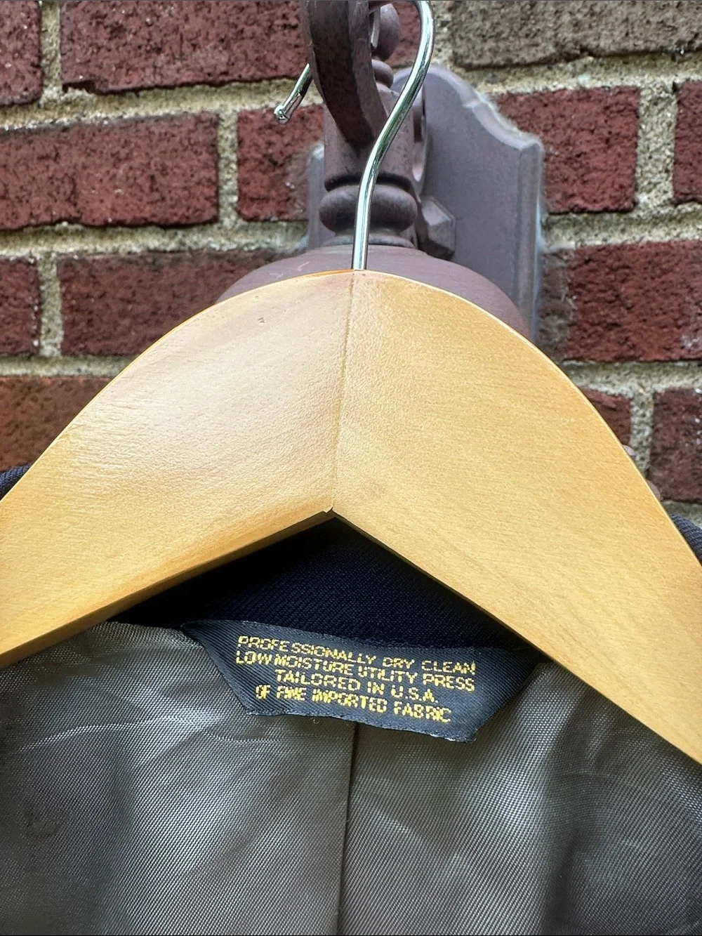 Men's Navy Two-Button Blazer with Gold Buttons